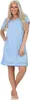 Damen Nachthemd Sleepshirt Nachtwäsche; Blau/L/40 Produktbild-Vorschau 2