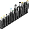 A set of various power adapter tips arranged in a row on a black stand. Náhľad obrázku produktu
