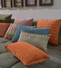 H.O.C.K. Soft Nobile Kissen 50x30cm terra 007 orange Produktbild-Vorschau 4