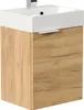WC ospiti Lavabo salvaspazio "Cubi 40 cm" Rovere oro Anteprima dell’immagine prodotto 15
