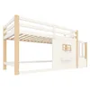 Hochbett 90x200, Kiefernholz, Fenster, Aufbewahrungsleiter, Produktbild-Vorschau 19