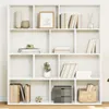 vidaXL Libreria bianca 132x29x141,5 cm Materiale a base di Anteprima dell’immagine prodotto 2