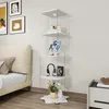ProximaX Sklenená vitrína, 160 cm, otočná o 360°, biela, s Náhľad obrázku produktu 5