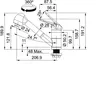 Franke Messing Armatur, Wasserhahn Novara Plus Niederdruck Produktbild-Vorschau 2