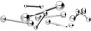 Zungenpiercing, Intim-Piercing Chirurgenstahl Barbell Produktbild-Vorschau 2