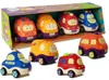 Set ambulanze della polizia per bambini con cordino 4 pezzi Anteprima dell’immagine prodotto 1