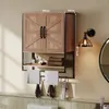 Mobile da bagno da parete in stile loft rustico con gancio, Anteprima dell’immagine prodotto 3