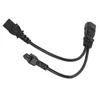 Rozbočovací síťový kabel IEC 320 C14 zástrčka na C13 a C5 Náhled obrázku produktu 5