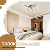 ZMH Deckenlampe LED Deckenleuchte Wohnzimmer 24W Holz Produktbild-Vorschau 3