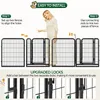 An instructional image showing how to assemble a pet fence. Podgląd zdjęcia produktu