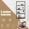GOPLUS 5-stöckiges Standregal, 154 cm hohes Bücherregal mit Produktbild-Vorschau 3