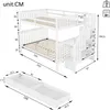 okwish Etagenbett Hochbett 140x200 cm mit Rausfallschutz, Produktbild-Vorschau 7