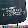 PantherPixel Das Leben Ist Zu Kurz Aufkleber Für Irgendwann Produktbild-Vorschau 1
