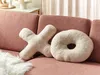 BELIANI 2 poduszki litery beżowe teddy materiałowe poduszki Podgląd zdjęcia produktu 2