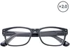 Modische Lesebrille mit Brillenetui, +2,0 dpt, schwarz: Produktbild-Vorschau 3