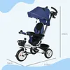 HOMCOM 6 in 1 Dreirad mit Schubstange, Kinderdreirad mit Produktbild-Vorschau 3