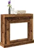 A wooden fireplace surround on a white background. Podgląd zdjęcia produktu