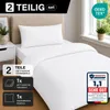 Komfortec Premium Bettwäsche 155x220 cm Bettbezug + 40x80 Produktbild-Vorschau 2