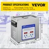 VEVOR myjka ultradźwiękowa 3L myjka ultradźwiękowa 120W Podgląd zdjęcia produktu 7
