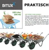 Bituxx Schubkarre 100L 250kg Schiebkarre Scheibtruhe Produktbild-Vorschau 5