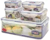 A set of Lock&Lock food storage containers stacked on top of each other. Produktbild-Vorschau