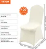 100x housses de chaises en stretch Housse de chaise ivoire Voir les images du produit 7