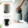 Exitoso 15818, 5 l, Rond, Acier inoxydable, Bambou, Gris, Voir les images du produit 4