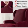 Stretch Ohrensesselbezug, Jacquard Sofabezüge Ohrensessel Produktbild-Vorschau 5