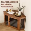 COSTWAY Narożna klatka dla psa, buda dla psa z drzwiczkami Podgląd zdjęcia produktu 2