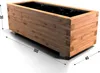Pflanzkübel Kiefer - Pinie Lasiert 100 x 40 cm Blumenkasten Produktbild-Vorschau 1