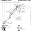 Gasdruck Aluminium Monitor Tisch Halterung 1x 16KG bis 46 Produktbild-Vorschau 5