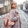 Cityrucksack Retro Rucksack Damen 3 in 1 Handtasche Mädchen Produktbild-Vorschau 3