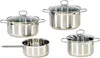 KARL KRÜGER Set di pentole Manhattan in acciaio inox da 4 Anteprima dell’immagine prodotto 1