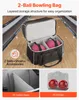 Borsa da bowling SucceBuy per 2 palline con quattro ruote, Anteprima dell’immagine prodotto 2