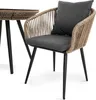 A close-up view of a chair and part of a table from a patio furniture set. Náhled obrázku produktu