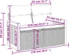 Gartensofa mit Kissen 2-Sitzer Beige Poly Rattan Produktbild-Vorschau 8