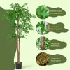 COSTWAY Sztuczna roślina bambusowa, 150 cm sztuczne drzewko Podgląd zdjęcia produktu 6