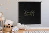 MuchoWow® Wandteppich Wandbehang Zitate - Leben - Gold - Produktbild-Vorschau 3