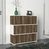 Skye Decor, Napolyon - White, Walnut, Schuhschränke, Weiß, Produktbild-Vorschau 1