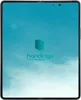 A digital rendering of a smartphone with a sky-like background and a logo. Anteprima dell’immagine prodotto