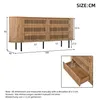 Komoda Merax se 6 zásuvkami, design s lamely z MDF, komoda Náhled obrázku produktu 8