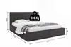 Interbeds Polsterbett 160x200 Bett Doppelbett mit Stauraum Produktbild-Vorschau 6