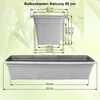MePla - Set - Balkonkasten Balcony 80 cm + Untersetzer - Produktbild-Vorschau 3