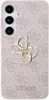 A close-up of a phone case with a repeating Guess logo pattern and a prominent Guess logo in the center. Produktbild-Vorschau