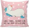 Mr. & Mrs. Panda Deko Kissen Einhorn Schnuller - Rot Produktbild-Vorschau 1