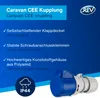 REV CEE-Caravan Kupplung, 3-polig (2P+PE) IP44, 230V 16A, Produktbild-Vorschau 2
