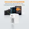 TESSAN 2 Stück Klappbarer USA Adapter Steckdose mit 2 USB C Produktbild-Vorschau 8