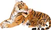 BRUBAKER Pluche tijger, bruin, 100 cm Productafbeelding-voorbeeld 1