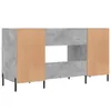 [Home] Schreibtisch Betongrau 140x50x75 cm Holzwerkstoff , Produktbild-Vorschau 8