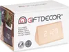 Digitální stolní hodiny hnědé PVC dřevo MDF (11,7 x 7,5 x 8 Náhled obrázku produktu 3